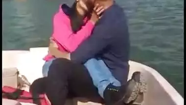 Couple Romance on boat.fucking & taking cum on face.