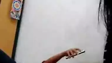 Indian girl caught having phone sex in hostel
