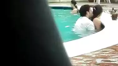 Sex in the pool.