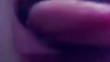 Self-shot masturbation video with nast Indian...