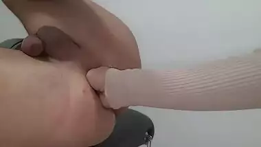 Woman Fisting Male Ass | Male Anal Cock Dripping