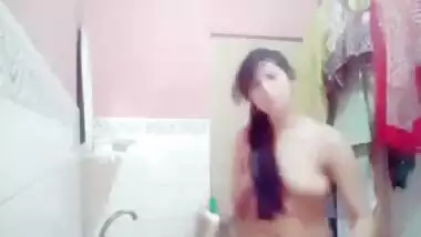 Naughty Indian horny girl fucking her pussy with a zucchini