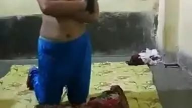 Man approaches Desi girlfriend from behind and feels up her XXX boobies