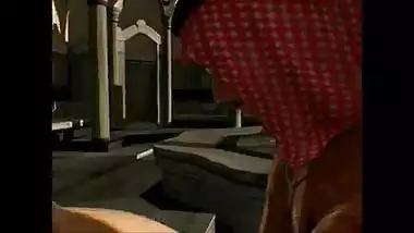 Desi animation porn of a desi wife and Arab man