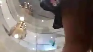 Sexy upskirt of a desi girl in Orion Mall