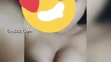 Sexy Indian MILF gives her XXX boobies to husband for tittyfucking