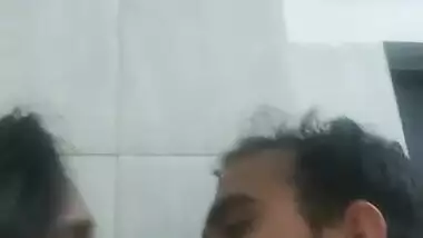 Anushka with BF romance in bathroom