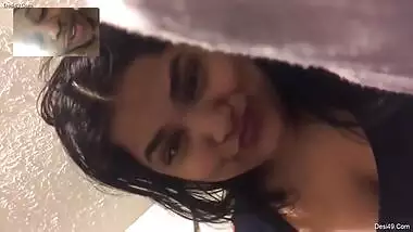 Today Exclusive- Horny Nri Girl Showing Her Big Boobs On Video Call