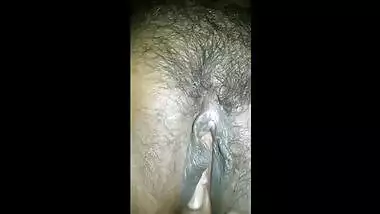 Curious Desi boy films on camera how he worships GF's hairy XXX muff