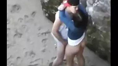 Goa college student outdoor sex in sea beach leaked MMS