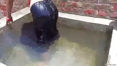 Perfect big ass bhabhi teasing in water