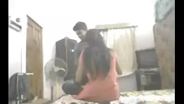 Desi college girl hidden cam home sex with lover