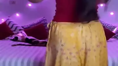 Desi Indian Girl Dancing On Video Call With Her Boyfriend
