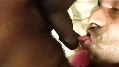 Licking my own dick and cumming on my own face