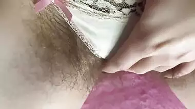 Desi With The Virgin Hairy Pussy Taking Off Her Panties