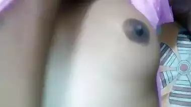 Bengali Girl Fondling Boobs And Enjoying Fuck