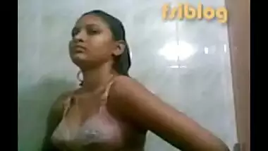 Bengali hostel girl nude bath infront of lover and making film
