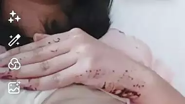 First time topless video making of hot girlfriend