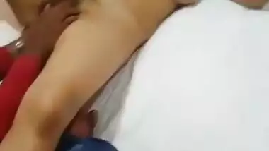 Pussy Fingered by Lover in Hotel Moaning