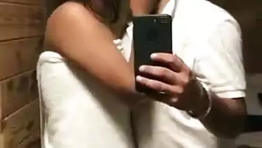 Indian Punjabi couple in hotel