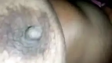Hubby Playing Wife’s Huge Boobs and Recording