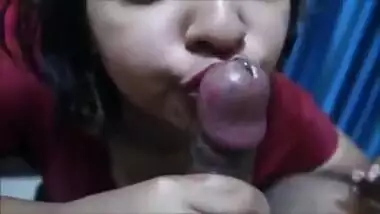 Indian Wife Blowjob and Facial from his Husband