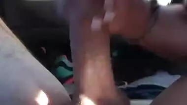 Indian GF hardcore blowjob to her boyfriend in car