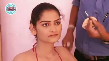 Desi Actress seethrough nipple show bra panty show Lucky makeup Man