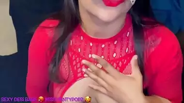 Juicy Uk Desi Babe In Red! Check Me Out!