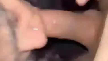 An 18-year-old college girl sucks a big Indian dick