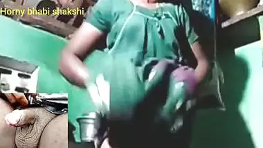 Seminude boobs navel show on whatsapp call with...