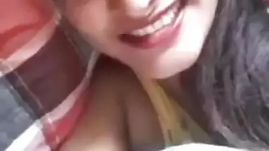 Super cute Bangladeshi girl showing boobs on video call
