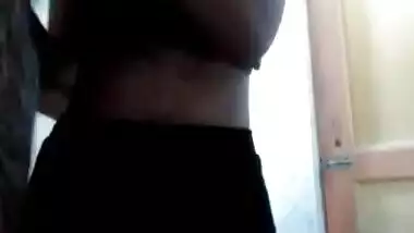 Small tits Desi girl showing pussy