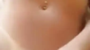 hot Indian with great tits rubs her pussy