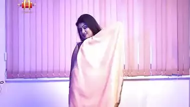 Sucharita Fashion Nude Saree Strip Video