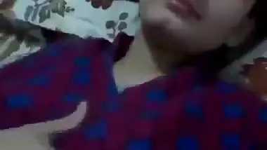 Cute Girl Rubbing Pussy
