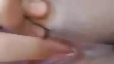 Cute girl fingering hard