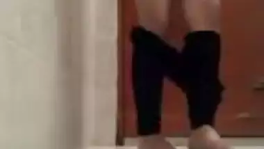Desi Teen Masturbates on Bathroom Floor