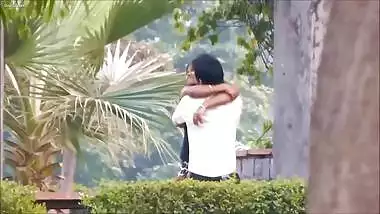 Lovers Caught Hugging & Kissing in Park