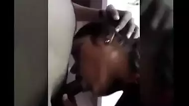 Indian sex movie of a nasty beauty gratifying her ally with blow job