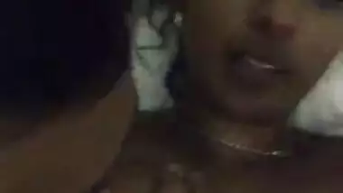 Big boobed dark Indian girl boobs sucking