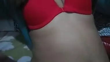 Indian Desi Wife Boobs Show Soft Flesh Of Chest