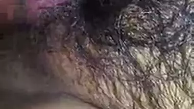 Thick hairy pussy bitch enjoying & all wet, hungry for the dick