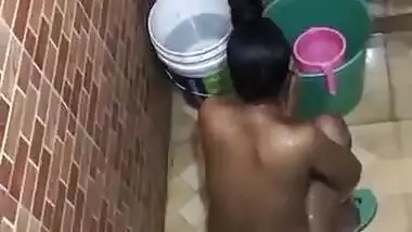 Desi Girl Bathing 3 clips Record By Hidden Cam