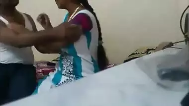 Tamil newly married couple alone in room hubby record vid
