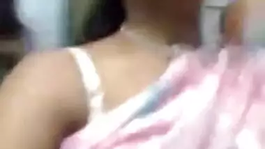 Indian new married wife showing her sexy boobs...