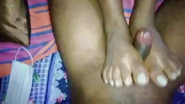 wife given to my cock feet job 