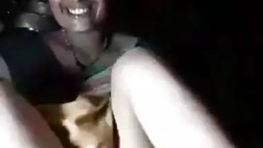 Dehati wife cum-hole show on a live movie call