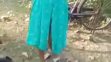Dehati girl captured topless after sex