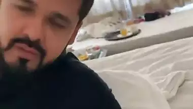Hot Indian couple enjoys romantic sex in a hotel room